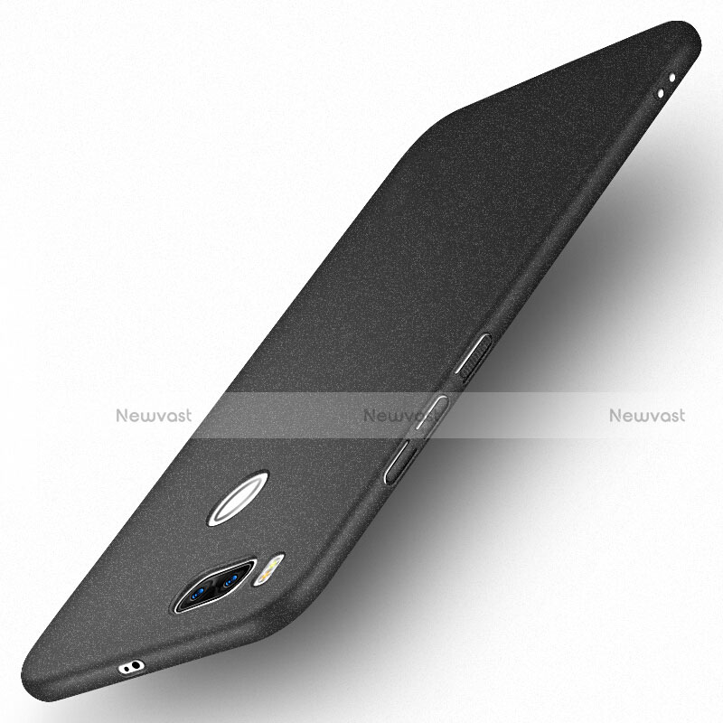 Hard Rigid Plastic Quicksand Cover for Xiaomi Mi A1 Black