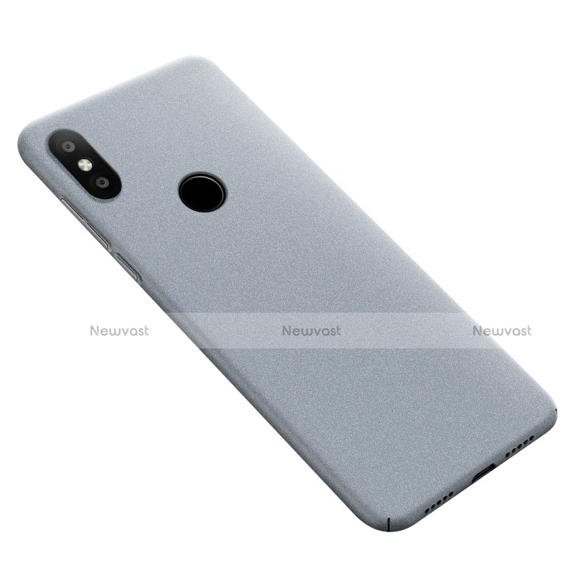 Hard Rigid Plastic Quicksand Cover for Xiaomi Mi Max 3 Gray