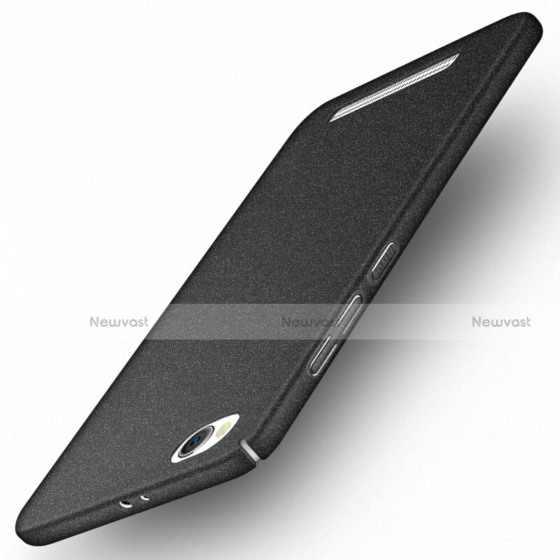 Hard Rigid Plastic Quicksand Cover for Xiaomi Redmi 4A Black