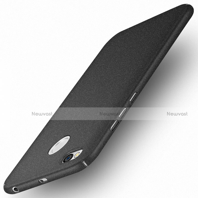 Hard Rigid Plastic Quicksand Cover for Xiaomi Redmi 4X Black