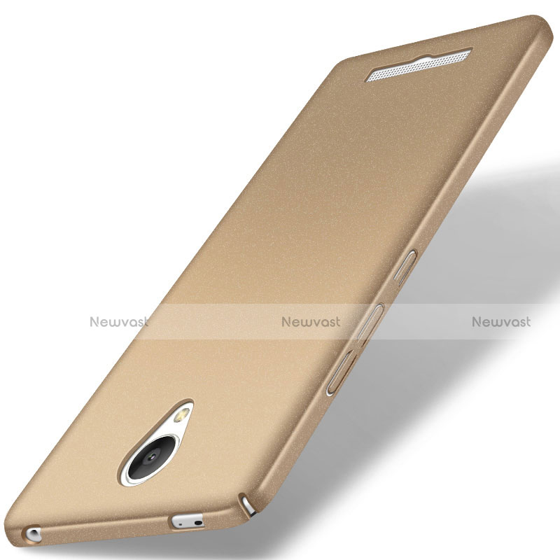 Hard Rigid Plastic Quicksand Cover for Xiaomi Redmi Note 2 Gold