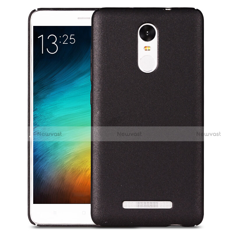 Hard Rigid Plastic Quicksand Cover for Xiaomi Redmi Note 3 Pro Black