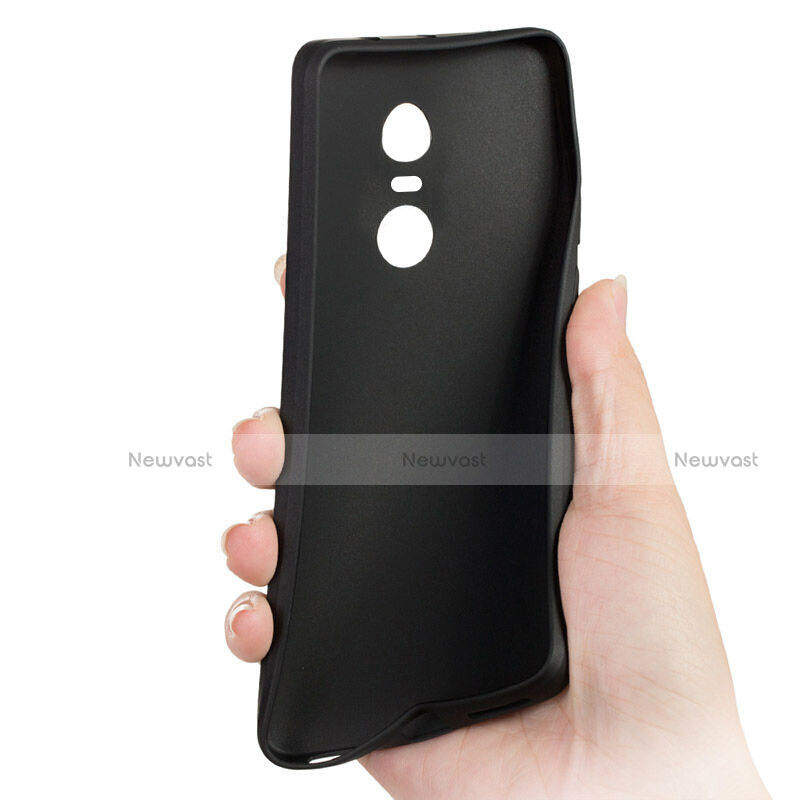 Hard Rigid Plastic Quicksand Cover for Xiaomi Redmi Note 4 Standard Edition Black