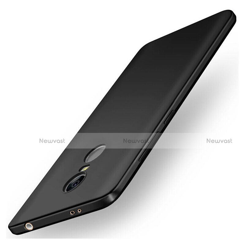 Hard Rigid Plastic Quicksand Cover for Xiaomi Redmi Note 4 Standard Edition Black