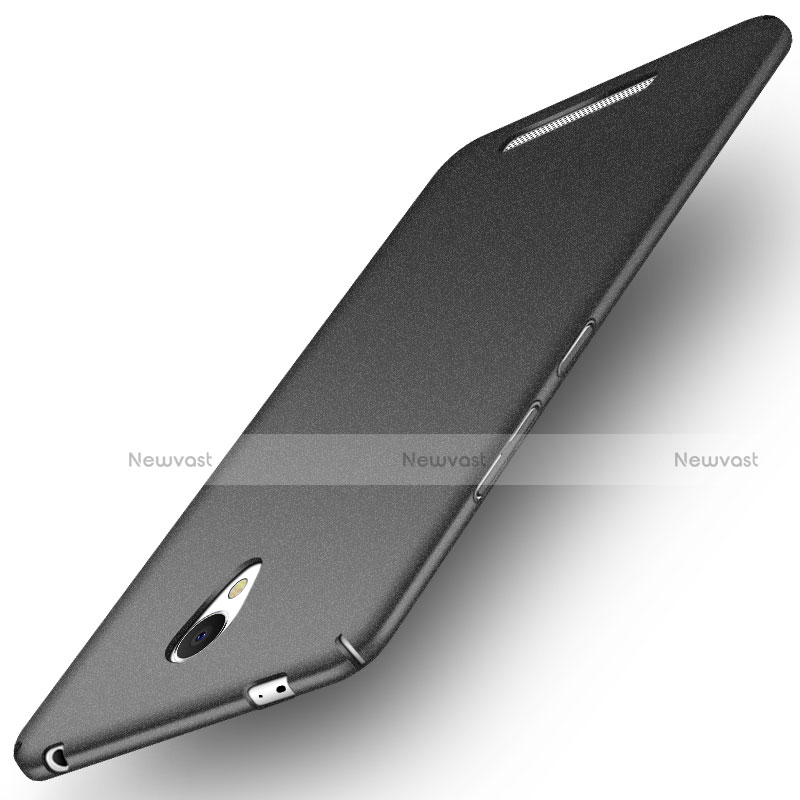 Hard Rigid Plastic Quicksand Cover for Xiaomi Redmi Note Black