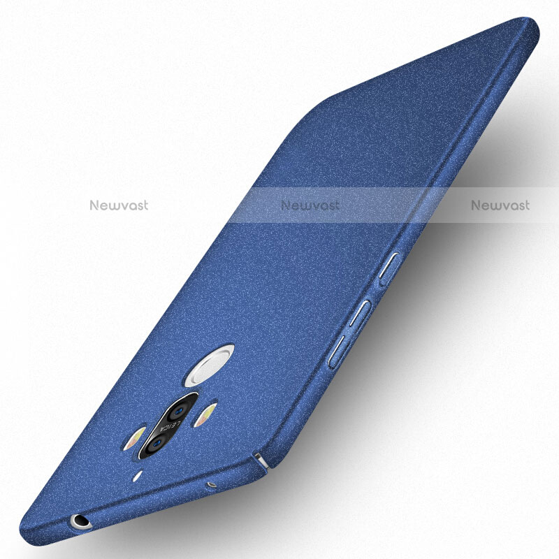 Hard Rigid Plastic Quicksand Cover Q01 for Huawei Mate 9 Blue