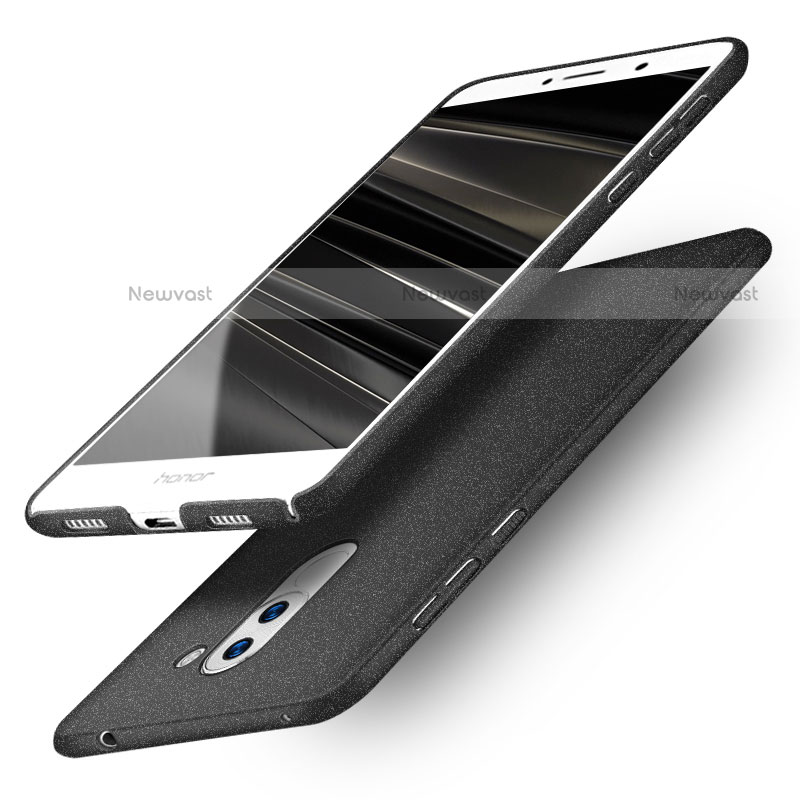 Hard Rigid Plastic Quicksand Cover Q01 for Huawei Mate 9 Lite Black