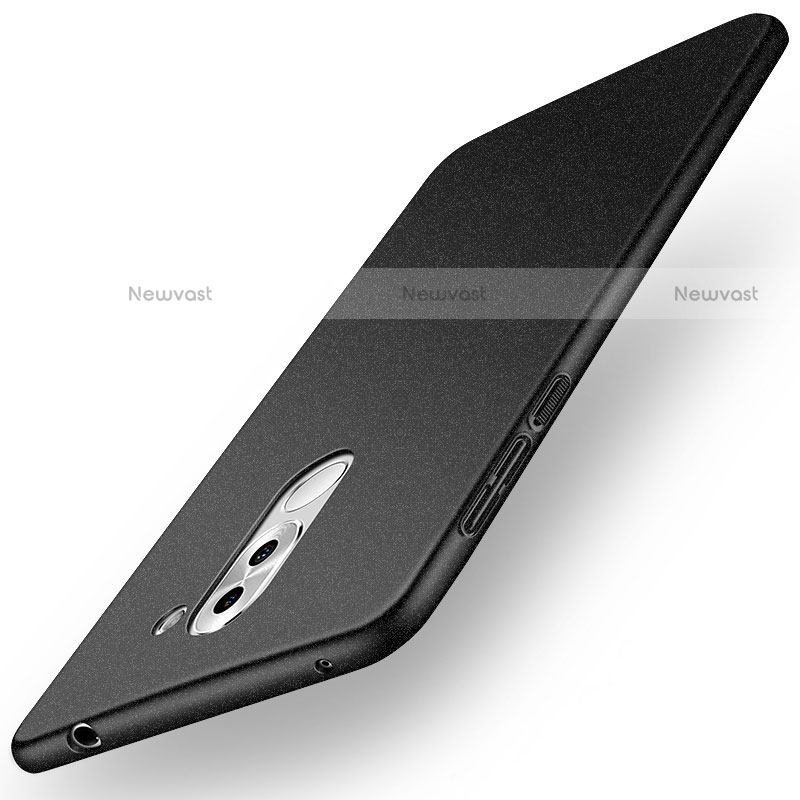 Hard Rigid Plastic Quicksand Cover Q01 for Huawei Mate 9 Lite Black