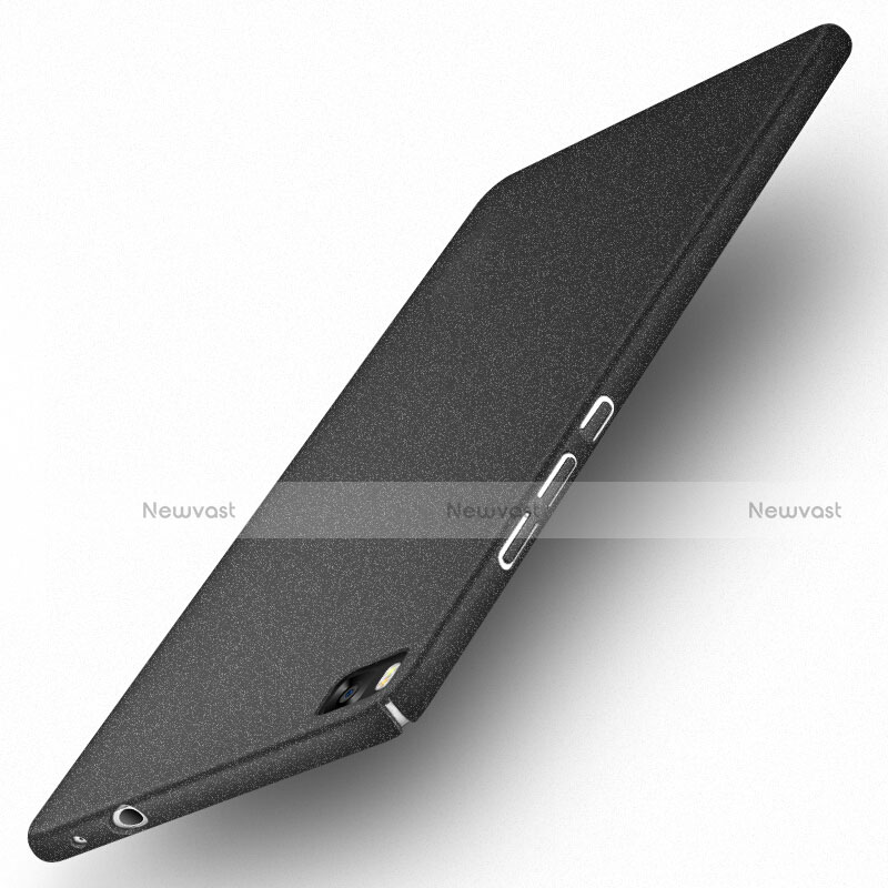 Hard Rigid Plastic Quicksand Cover Q01 for Huawei P8 Black