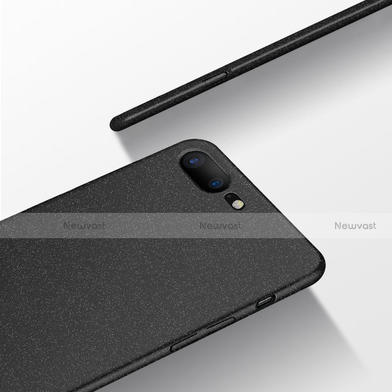Hard Rigid Plastic Quicksand Cover Q01 for OnePlus 5 Black