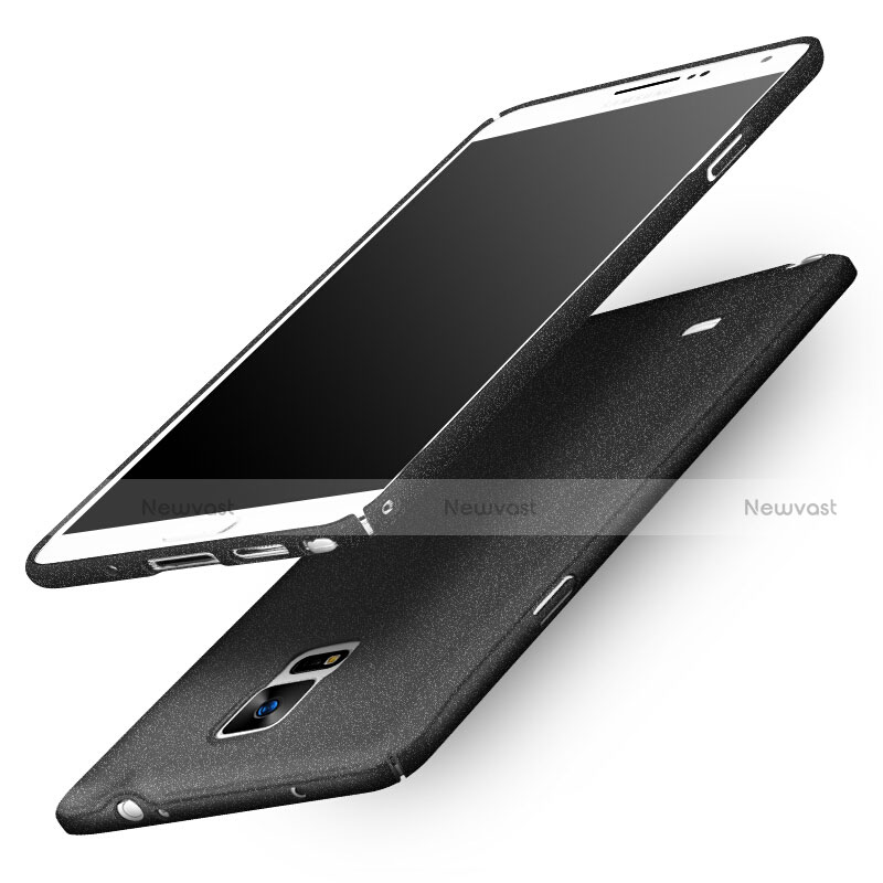 Hard Rigid Plastic Quicksand Cover Q01 for Samsung Galaxy Note 4 Duos N9100 Dual SIM Black