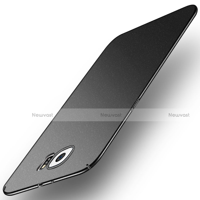 Hard Rigid Plastic Quicksand Cover Q01 for Samsung Galaxy S6 Duos SM-G920F G9200 Black