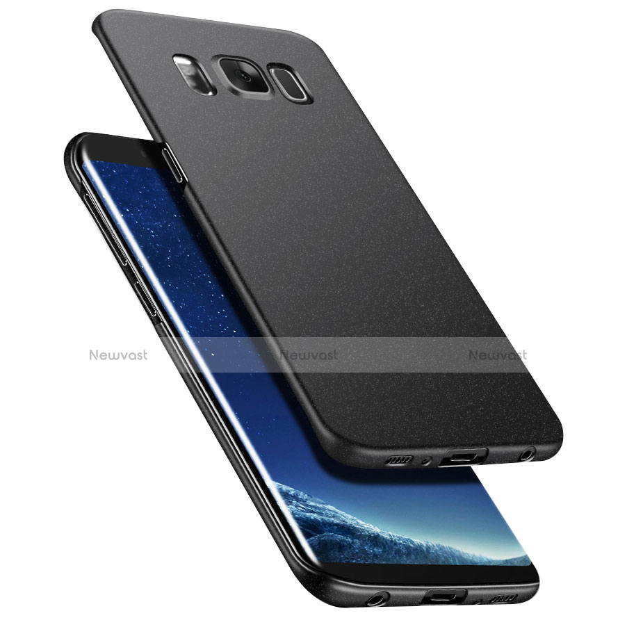 Hard Rigid Plastic Quicksand Cover Q01 for Samsung Galaxy S8 Black