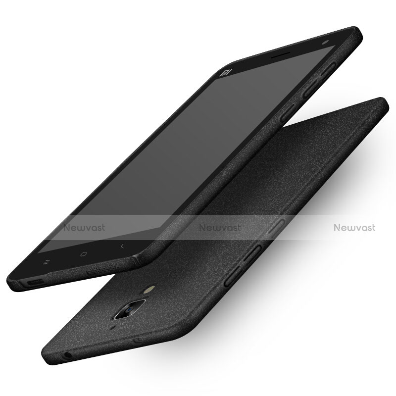 Hard Rigid Plastic Quicksand Cover Q01 for Xiaomi Mi 4 LTE Black