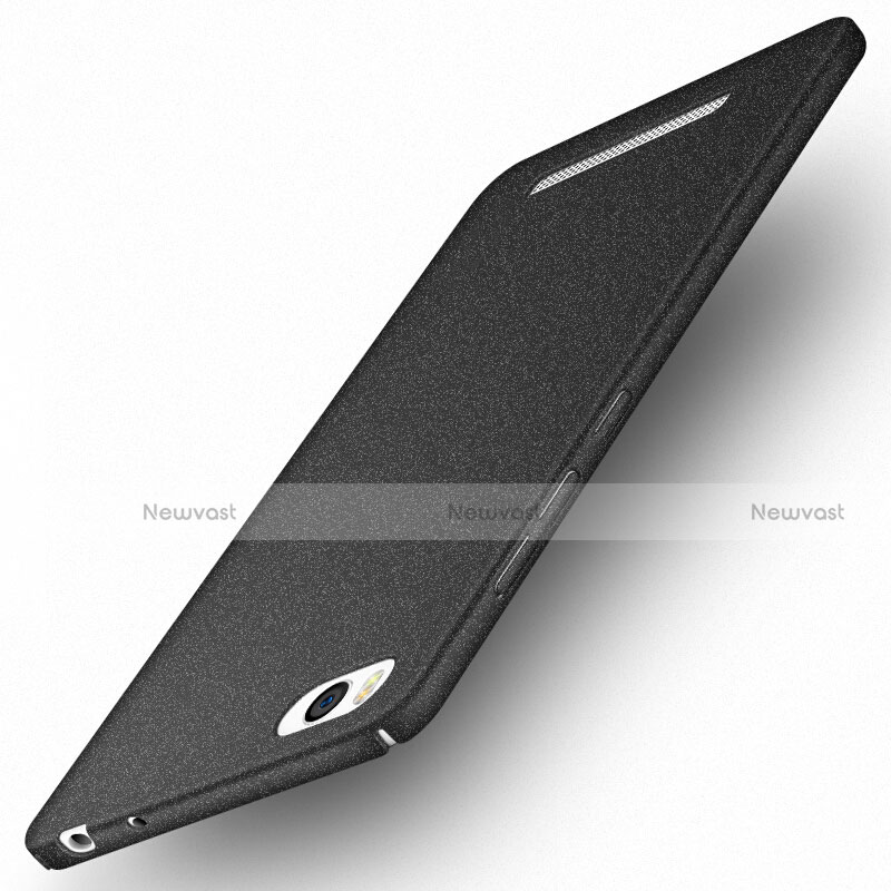 Hard Rigid Plastic Quicksand Cover Q01 for Xiaomi Mi 4i Black