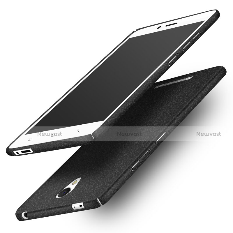 Hard Rigid Plastic Quicksand Cover Q01 for Xiaomi Redmi Note 2 Black