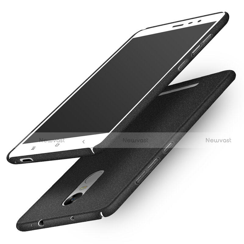Hard Rigid Plastic Quicksand Cover Q01 for Xiaomi Redmi Note 3 Black