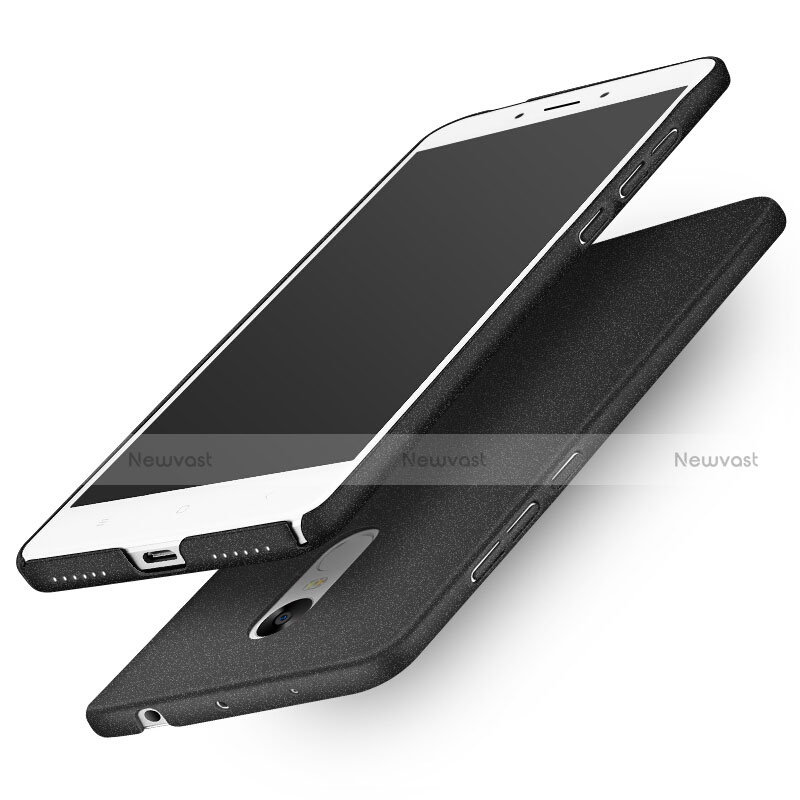 Hard Rigid Plastic Quicksand Cover Q01 for Xiaomi Redmi Note 4 Black