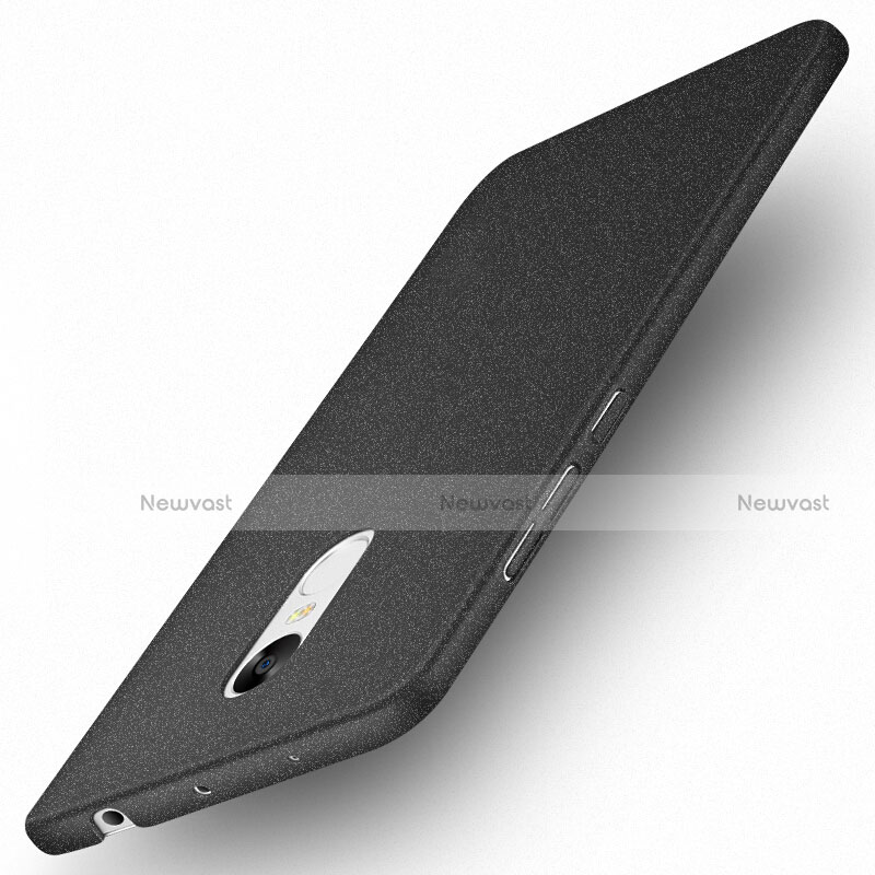 Hard Rigid Plastic Quicksand Cover Q01 for Xiaomi Redmi Note 4 Black