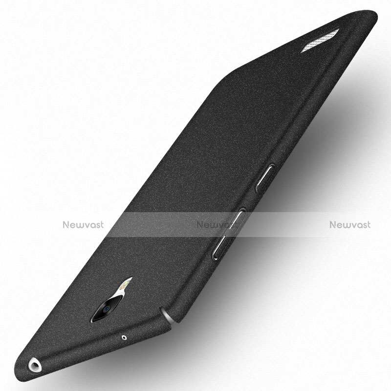 Hard Rigid Plastic Quicksand Cover Q01 for Xiaomi Redmi Note 4G Black