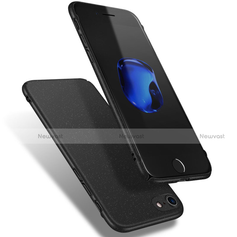Hard Rigid Plastic Quicksand Cover Q02 for Apple iPhone 7 Black