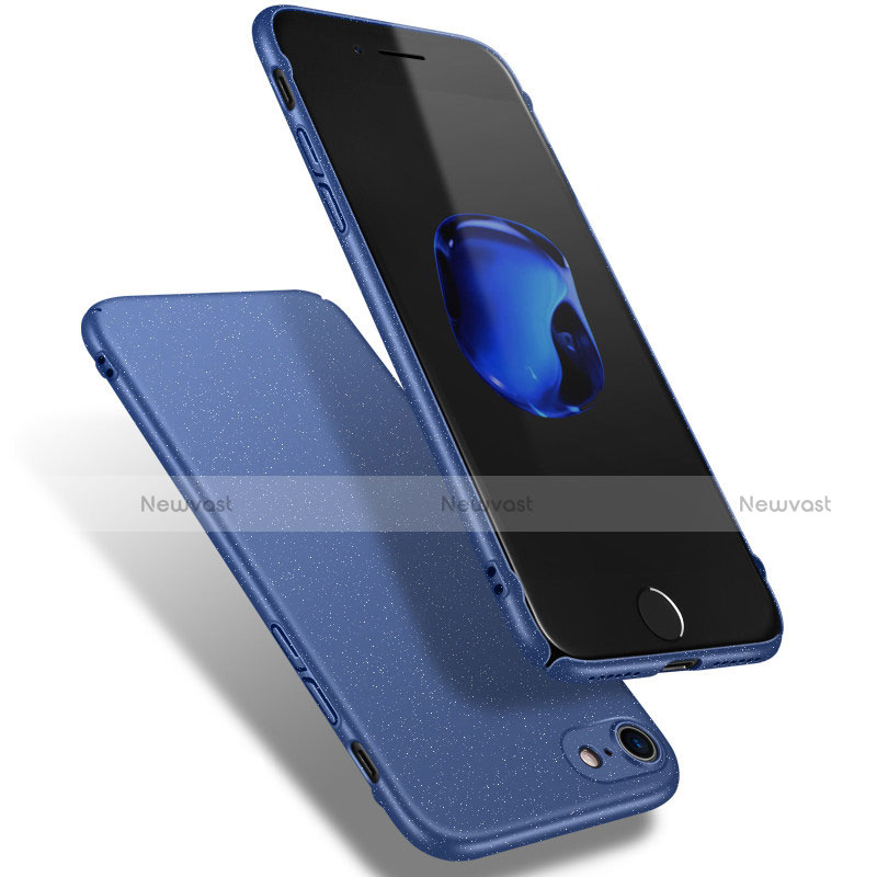 Hard Rigid Plastic Quicksand Cover Q02 for Apple iPhone 7 Blue