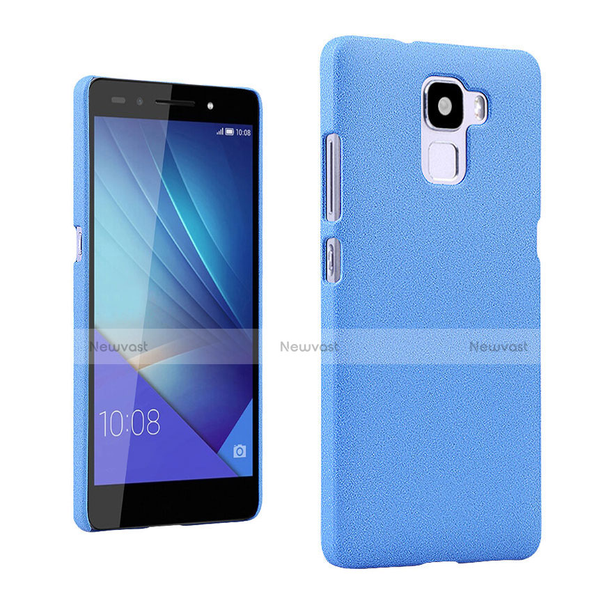 Hard Rigid Plastic Quicksand Cover R01 for Huawei Honor 7 Blue