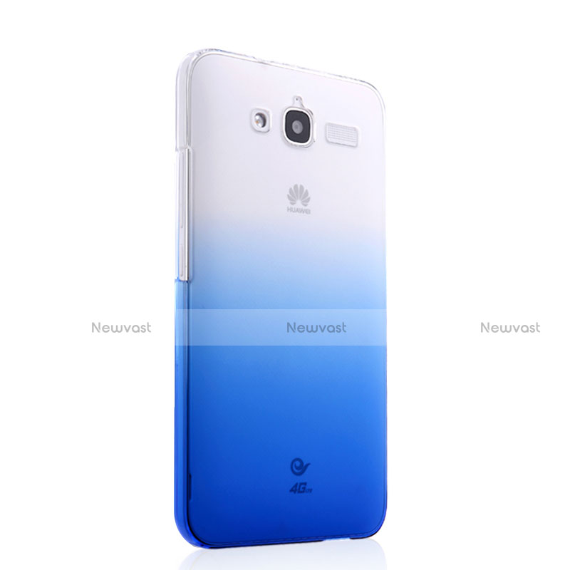 Hard Rigid Transparent Gradient Cover for Huawei Ascend GX1 Blue