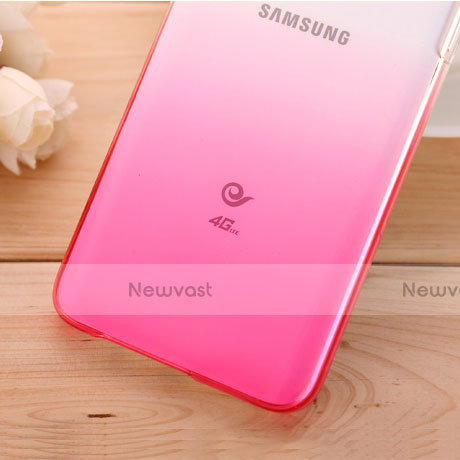 Hard Rigid Transparent Gradient Cover for Samsung Galaxy A3 SM-300F Pink