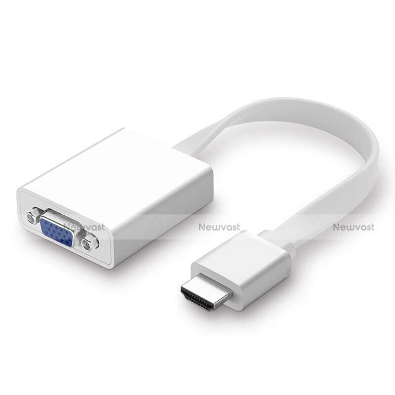 HDMI Male to VGA Cable Adapter H01 White