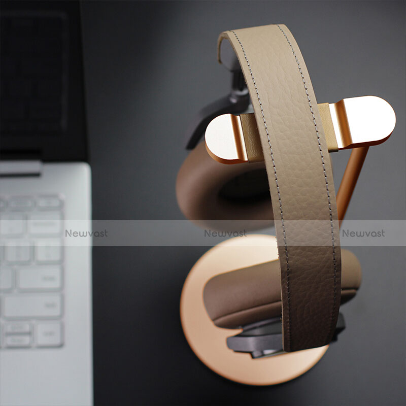 Headphone Display Stand Holder Rack Earphone Headset Hanger Universal H01 Gold