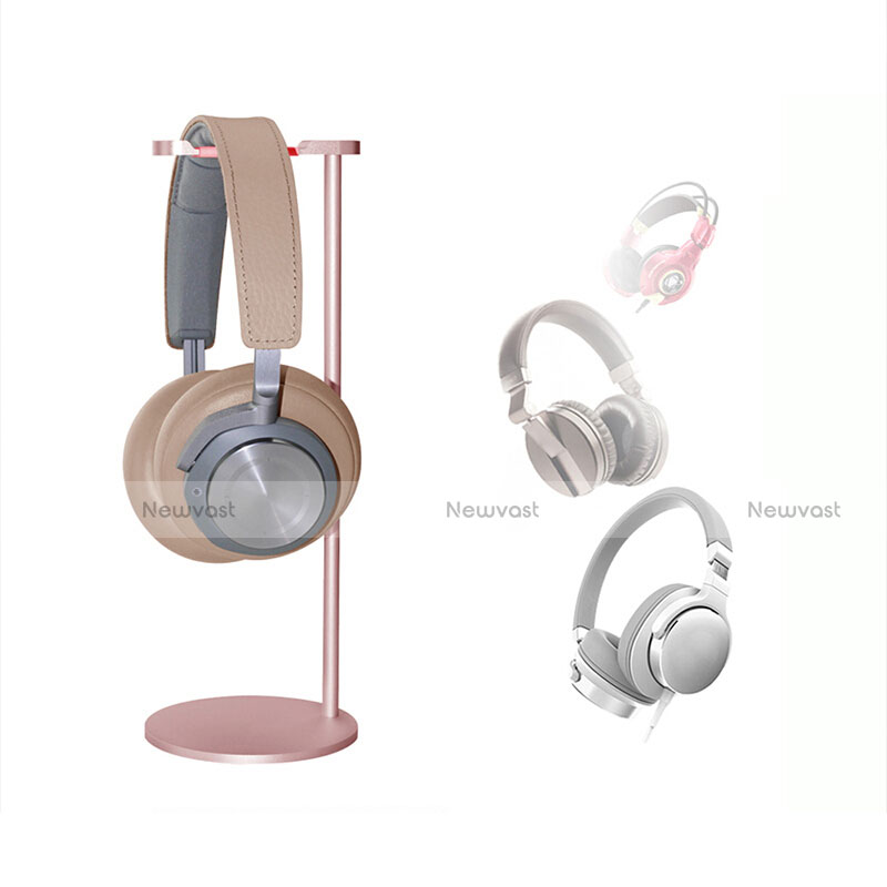 Headphone Display Stand Holder Rack Earphone Headset Hanger Universal H01 Rose Gold