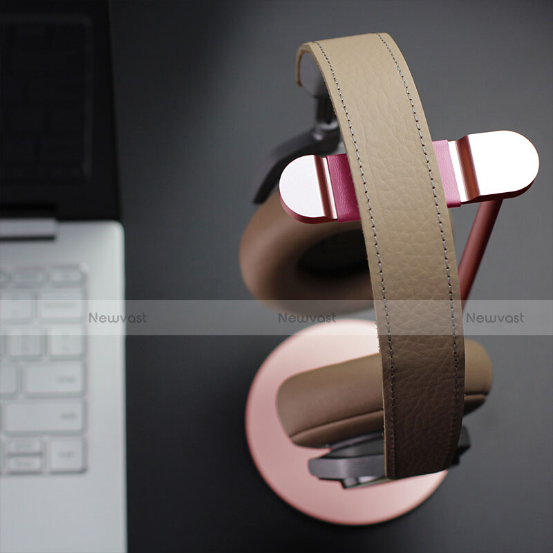 Headphone Display Stand Holder Rack Earphone Headset Hanger Universal H01 Rose Gold