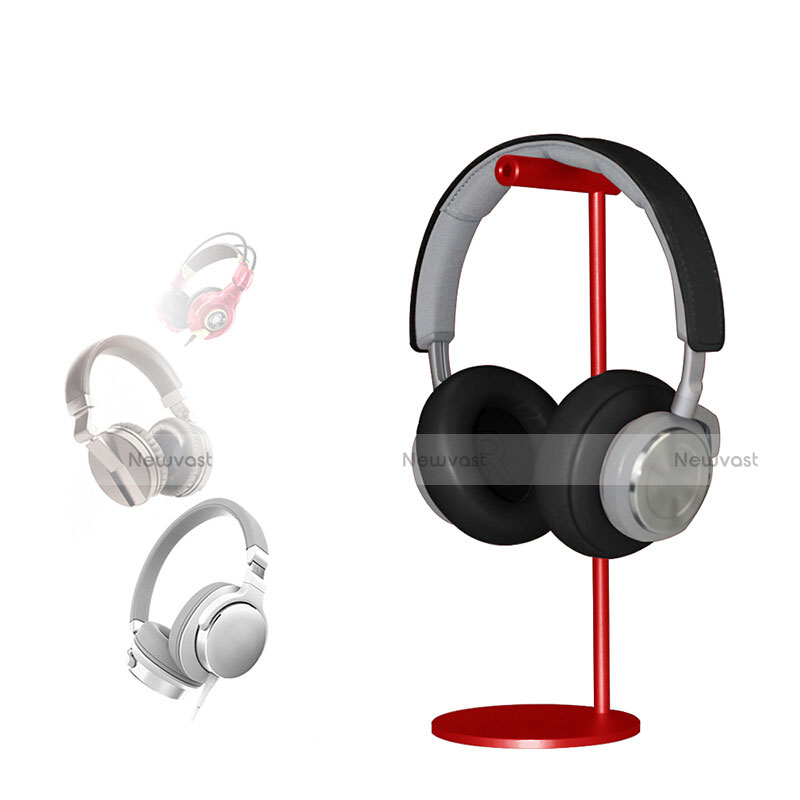 Headphone Display Stand Holder Rack Earphone Headset Hanger Universal Red