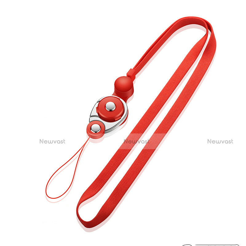 Lanyard Cell Phone Neck Strap Universal K07 Red