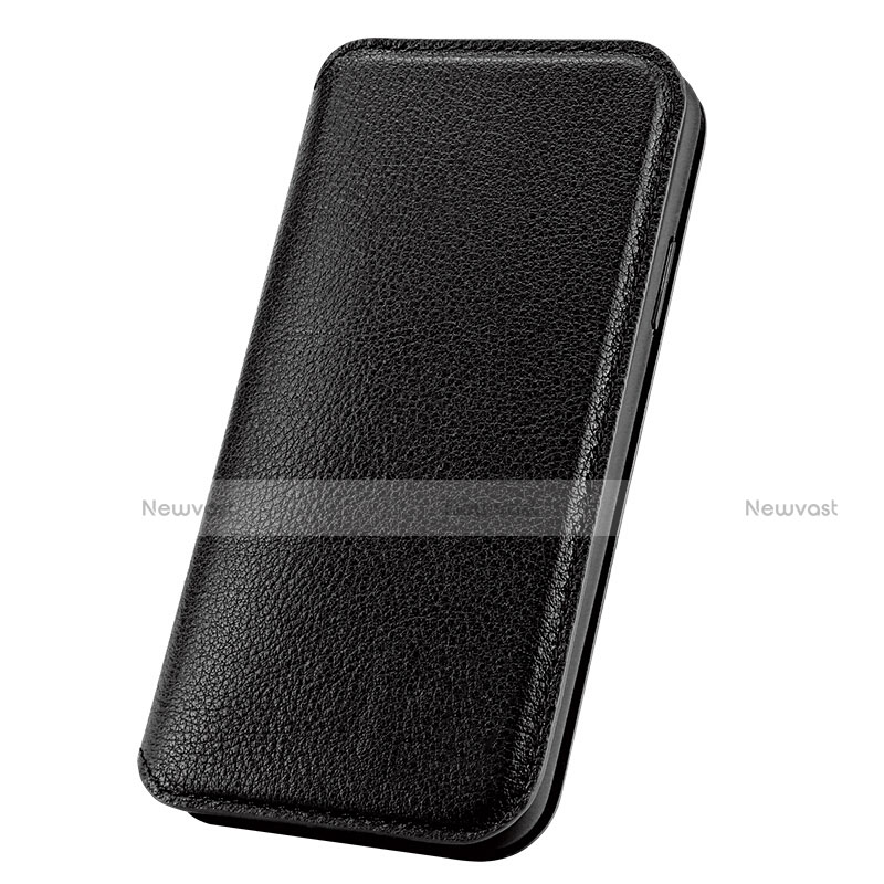 Leather Case Flip Cover for Apple iPhone X Black