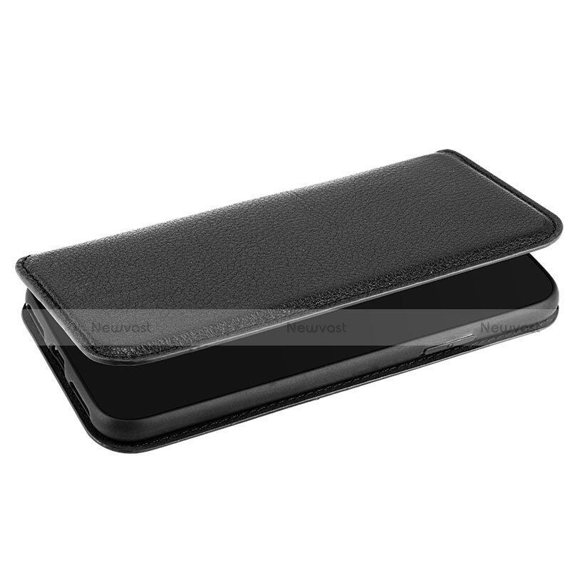 Leather Case Flip Cover for Apple iPhone Xs Max Black
