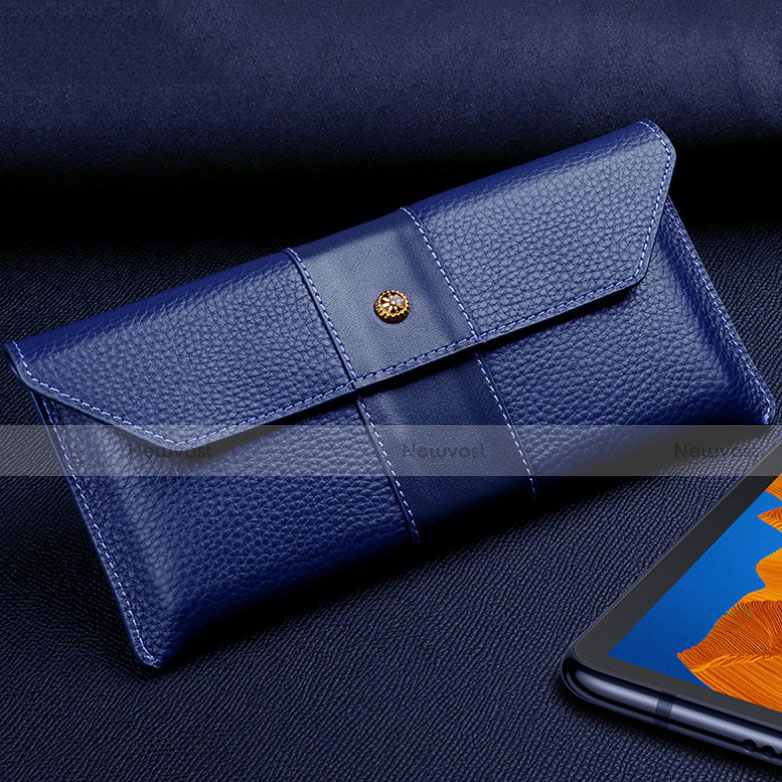 Leather Case Flip Cover T03 Holder for Huawei Mate Xs 5G Blue