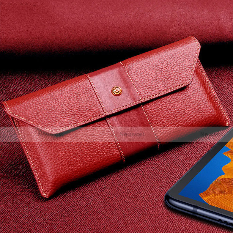 Leather Case Flip Cover T03 Holder for Huawei Mate Xs 5G Red