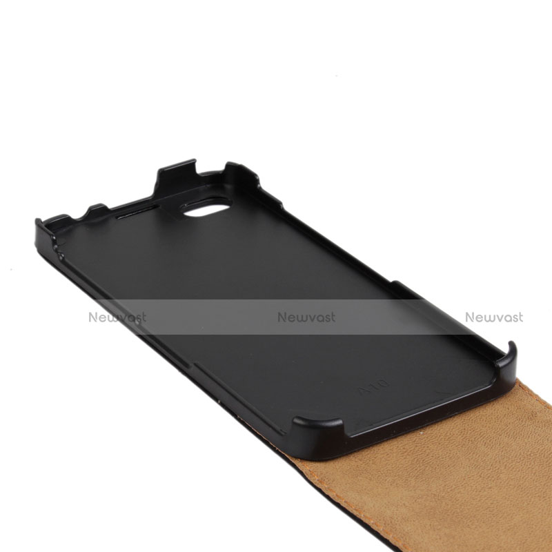 Leather Case Flip Cover Vertical for Blackberry Q10 Black
