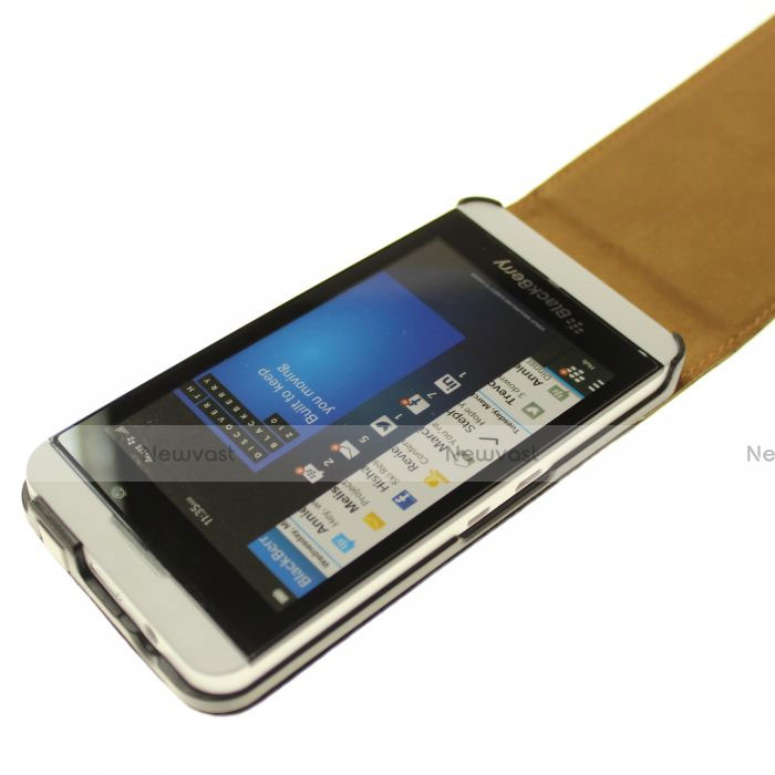 Leather Case Flip Cover Vertical for Blackberry Z10