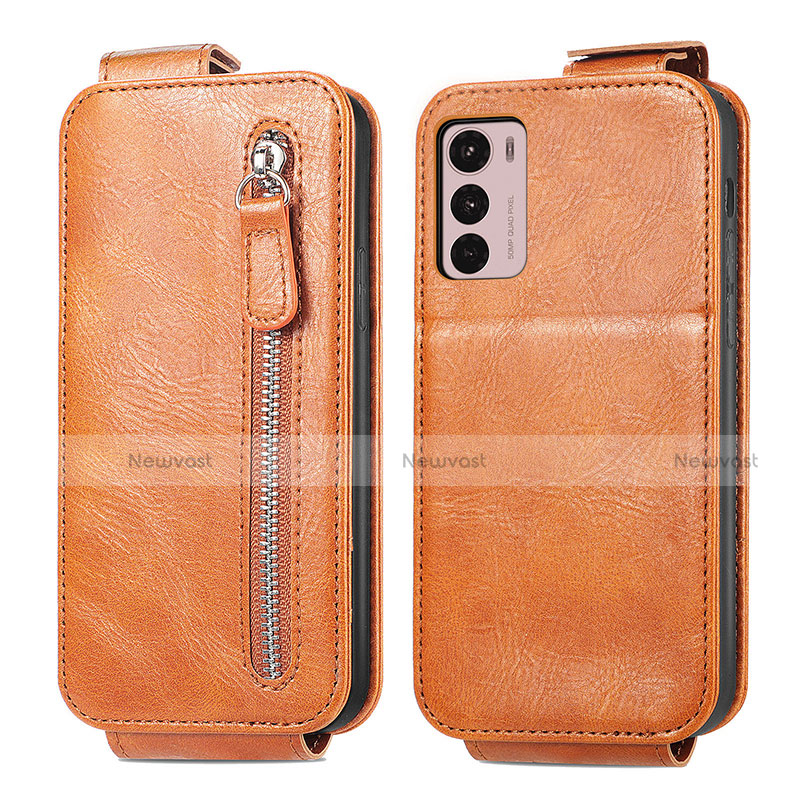 Leather Case Flip Cover Vertical for Motorola Moto G42