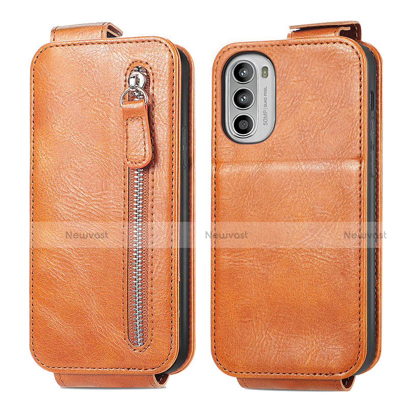 Leather Case Flip Cover Vertical for Motorola Moto G82 5G