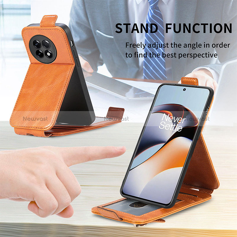 Leather Case Flip Cover Vertical for OnePlus Ace 2 Pro 5G