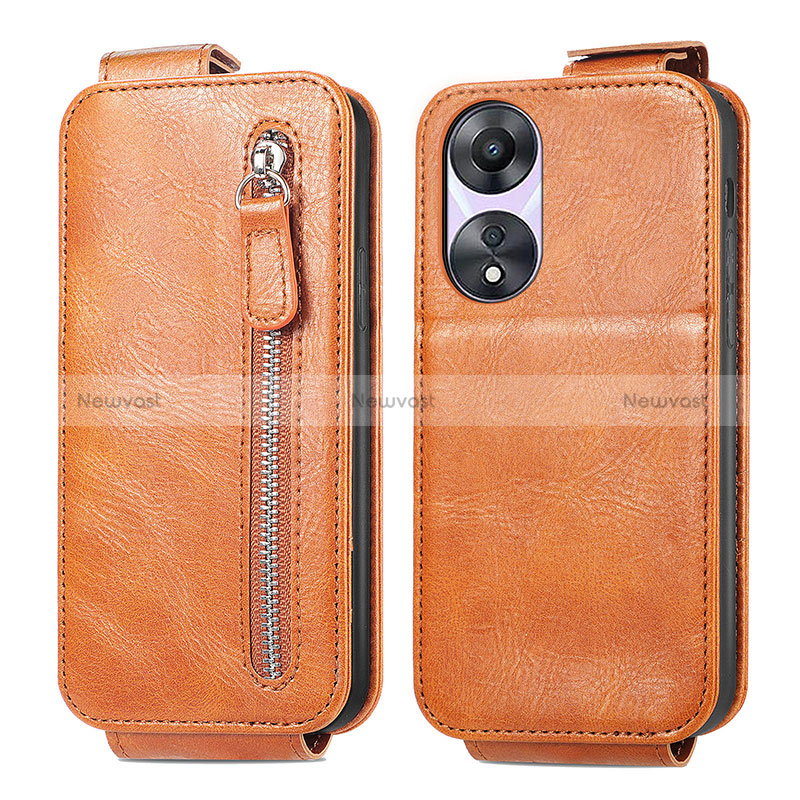 Leather Case Flip Cover Vertical for Oppo A78 5G