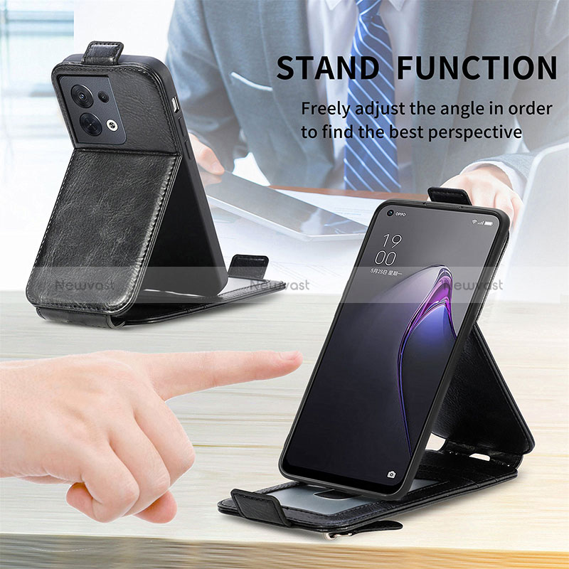 Leather Case Flip Cover Vertical for Oppo Reno9 Pro 5G