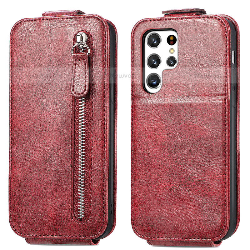 Leather Case Flip Cover Vertical for Samsung Galaxy S21 Ultra 5G