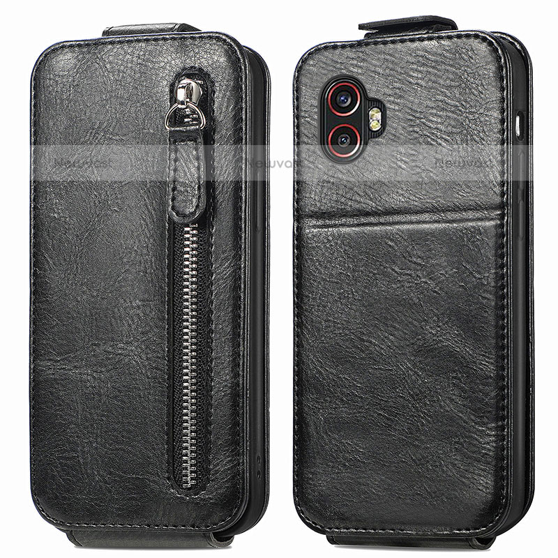 Leather Case Flip Cover Vertical for Samsung Galaxy XCover 6 Pro 5G Black