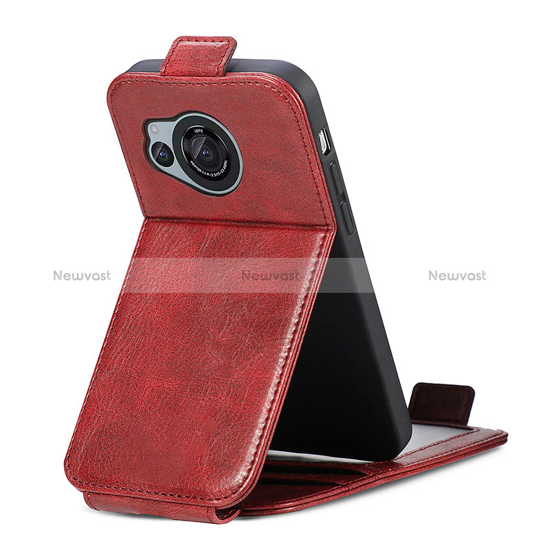 Leather Case Flip Cover Vertical for Sharp Aquos R8