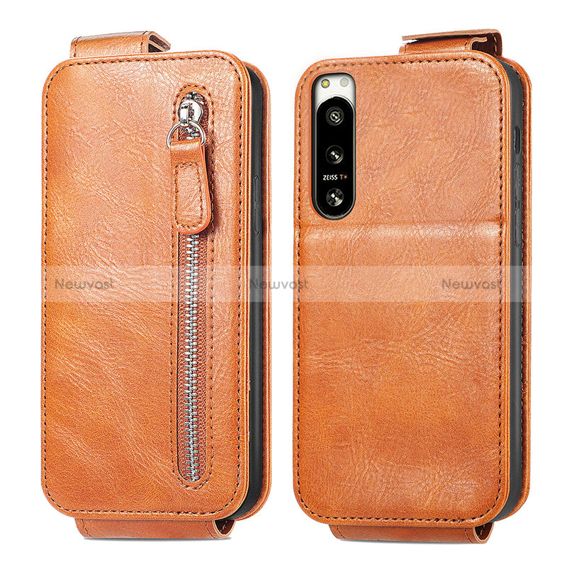 Leather Case Flip Cover Vertical for Sony Xperia 5 IV